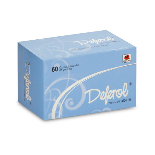 **DEFEROL 2000UI CÁPSULAS CAJA X60CAP. PROCAPS VITAMINA D3              
