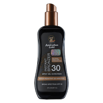Bronceador Australian Gold SPF 30 Instant Bronzer Spray Gel x 237 ml  
