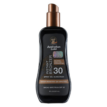 Bronceador Australian Gold SPF 30 Instant Bronzer Spray Gel x 237 ml  