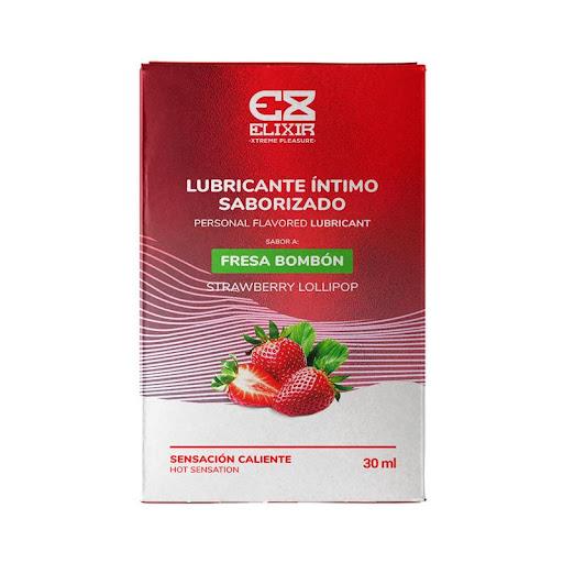 Lubricante Saborizado Fresa Bombon Elixir 30ml Elixir Caja x 30 Lubricante Saborizado Fresa Bombon Elixir 30ml: Lubricante sabor a fresa. Sensacion caliente. Compatible con preservativos