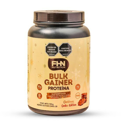 BULK GAINER CHRISTMAS COOKIE EDITION FHN NUTRITION 920gr x 1 Bulk Gainer | Christmas Cookie Edition

Proteína funcional de edición limitada 
Creada para personas que entrenan en niveles moderado, medio o alto y buscan mejorar su rendimiento sin afectar su compo