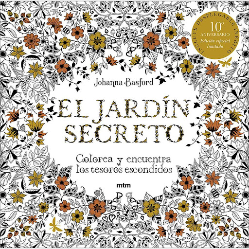 Jardín Secreto. Edición Para Artistas MTM Editores Libro x 1.0 JARDIN SECRETO. EDICION PARA ARTISTAS    Colorea y encuentra los tesoros escondidos. En las páginas de este libro descubrirás un mundo maravilloso de flores fantásticas, plantas curiosas y pequeños an
