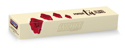 Chocolates Flower Box Snickers Almond Single x 3 und