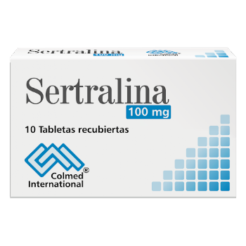 Sertralina 100 mg Colmed Caja x 10 Tabletas  
