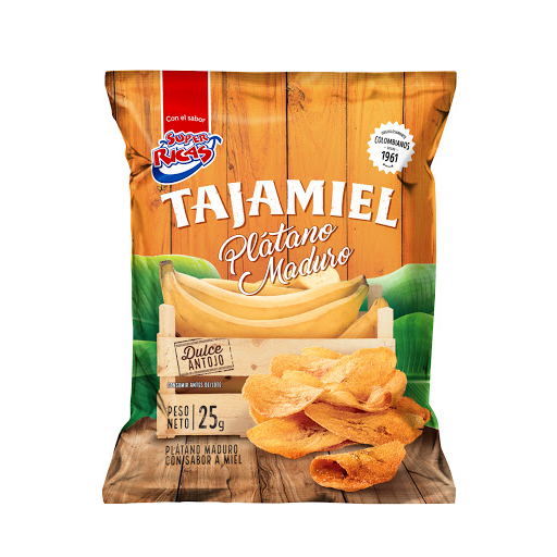 Pasabocas Súper Ricas Tajamiel Plátano Maduro x 25 gr