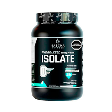Proteina Isolate Sascha Fitness Cookies And Cream Frasco x 986 gr  