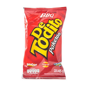 PASABOCAS DE TODITO   BBQ PAKETON  X45G.                                 