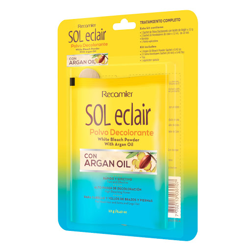 Polvo Decolorante Con Aceite De Argán Sol Eclair x 12 gr