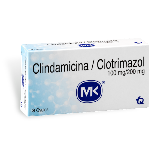 Clindamicina Clotrimazol MK 10mg/200mg Caja x 3 Óvulos