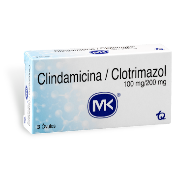 Clindamicina Clotrimazol MK 10mg/200mg Caja x 3 Óvulos  