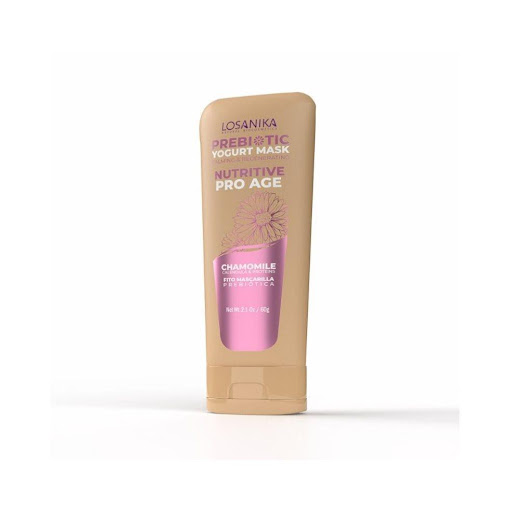 Mascarilla Prebiótica de Yogurt Calmante y Regenerativa LOSANIKA 60g x 1 Mascarilla prebiótica que calma y fortalece la piel sensibilizada. Con fermentos lácteos, manzanilla y bioactivos naturales, ayuda a equilibrar la microbiota, reducir enrojecimiento y restaurar la bar