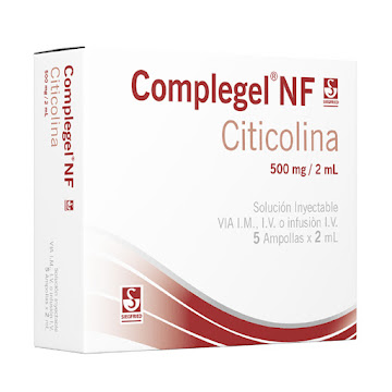 Complegel Nf Citicolina 500mg/2ml Siegfried Caja x 5 Ampollas  
