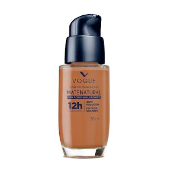 Base Vogue Mate Natural Con Ácido Hialurónico Canela x 30 ml  