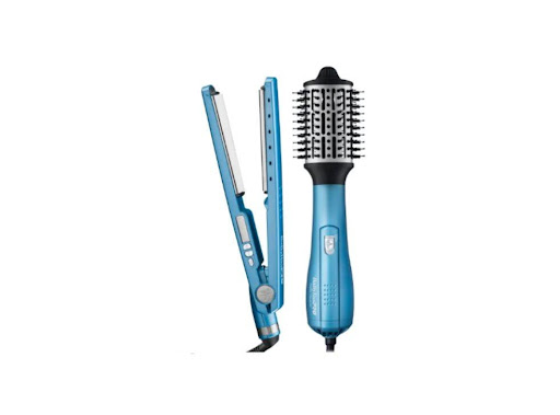 COMBO PP44 AZUL – PLANCHA 4091 Y HOT BRUSH 2.5″ BaBylissPRO Caja x 1 PLANCHA 4091:

Doble voltaje.
Placas de 1 1/4″
Calienta hasta 450°.
5 niveles de temperatura.
Camara generadora de iones.
HOT AIR STYLING BRUSH 2.5″

Barril 2.5″.
Tecnologia nano titanium para un alis