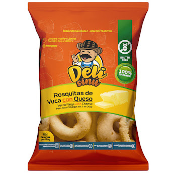 Rosquitas De Queso A Base De Yuca Deli Sinu Paquete x 30 gr   