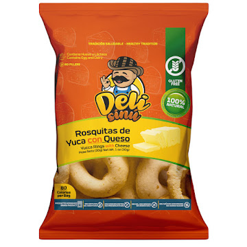 Rosquitas De Queso A Base De Yuca Deli Sinu Paquete x 30 gr   