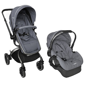 Solo Online Coche Con Portabebe   Bebesit 360 Grados Color Gris X 1 Unidad 