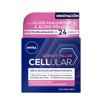 Crema de Noche Nivea Cellular Antiedad Intensiva Expert Filler x 50 ml  