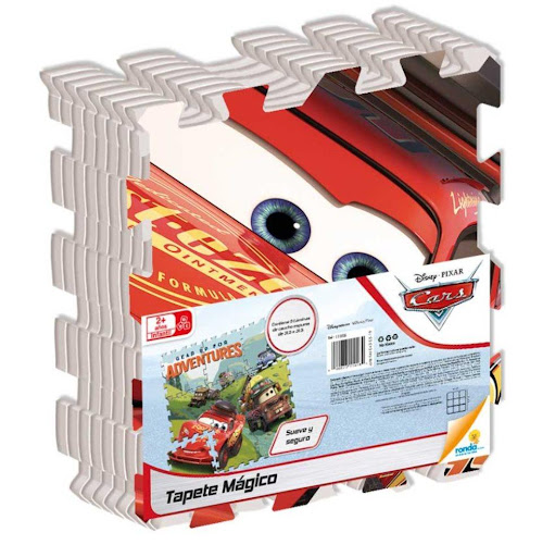 Juegos de Mesa Tapete Magico Cars 3 Coleccionable Cruz Ronda Ronda Caja x 1 Elemento decorativo en caucho espuma, especial para decorar, jugar y proteger a los niños mientras estimulan la percepción de figura y fondo.Suave y seguro (Tapete armado de 90,5 cm x 90,5 cm)