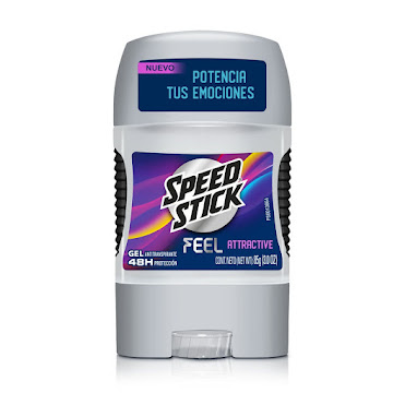 Desodorante Hombre Speed Stick Gel Feel Atrative Botella x 85 gr  