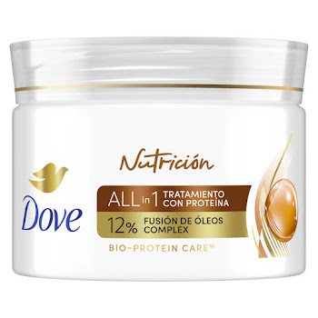 Tratamiento Capilar Dove   Nutrición All In 1 Frasco x 300 ml  