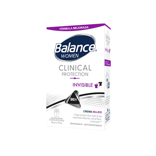 Desodorante Balance Crema Clinical Invisible Mujer x 50 gr