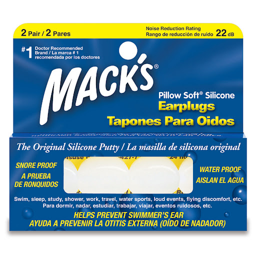 Tapones para Oídos Macks Silicona Caja x 2 und