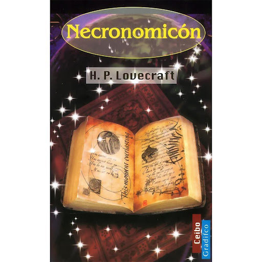 Necronomicón. H. P. Lovecraft Gradifco Libro x 1.0 Necronomicón. H. P. Lovecraft   Necronomicón es la compilación de varios relatos que, justamente, hacen referencia al famoso libro escrito por Abdoul Alhazred, poeta loco huido de Sanaa al Yemen, en l