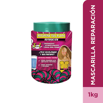 Tratamiento 3 En 1 Ponto Reparación Intensiva Cabello Crespo Tarro x 1000 gr  