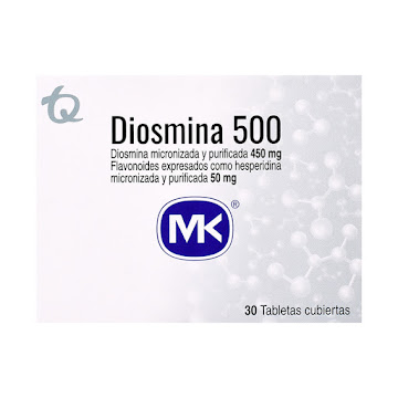 Diosmina MK 500 mg Caja x 30 Tabletas  