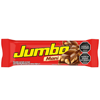 Chocolatina Jumbo Maní Paquete x 90 gr  