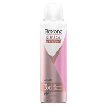 Desodorante Mujer Rexona Clinical Expert 96h Aerosol Frasco x 91 gr  