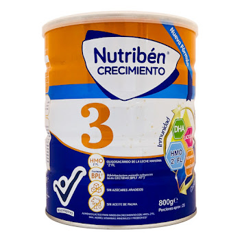 Fórmula Infantil   Nutriben 3 Crecimiento X 800 gr  