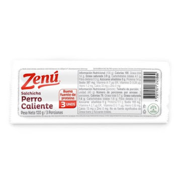Salchicha Zenú Perro Caliente Tripack x 720 gr   