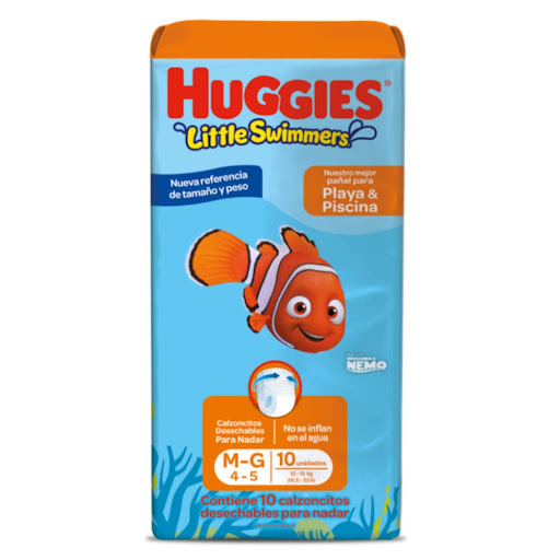 Pañales Huggies Little Swimmers Etapa 4/M x 10 und