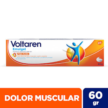 Voltaren Emulgel Diclofenaco Sódico 1% GSK Gel Tubo x 60 Gr