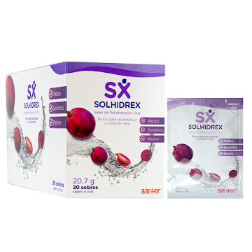 Solhidrex Sales de Rehidratación Oral Uva Sanfer Sobre x 20.7 gr  