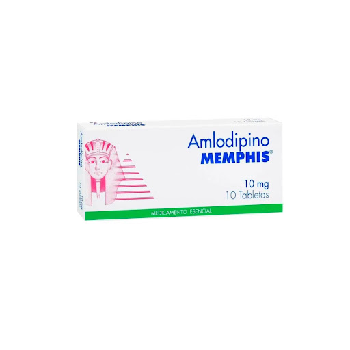 Amlodipino 10 Mg Memphis Caja x 10 Tabletas