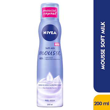 Crema Nivea Milk Nutritiva Mousse Soft Piel Seca Frasco x 200 ml undefined
