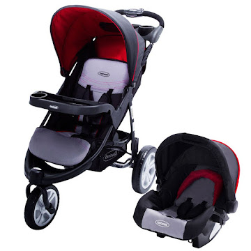 Solo Online Coche Con Portabebe   Bebesit Jogger Fox 4 En 1 Color Rojo X 1 Unidad 