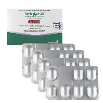 Kombiglyze 5/1000mg Caja   X28com. Bristol Saxagliptina Metformina  