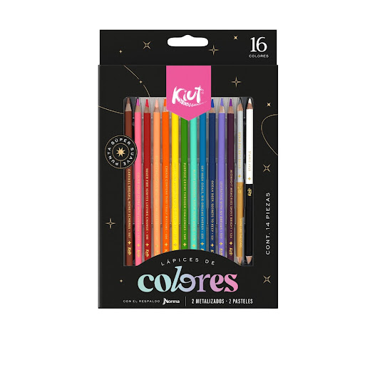 Lapices De Colores Kiut Caja x 16 und