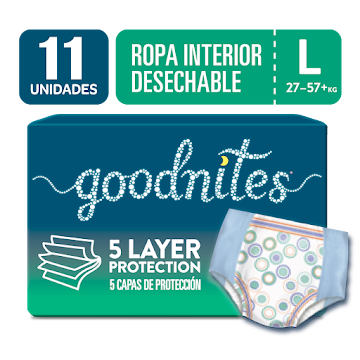 Pañal Goodnites Unisex Talla L/Xl x 11 und  