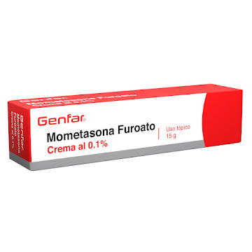 Mometasona Furoato Genfar 0.1% Crema Tópica Frasco x 15 gr  