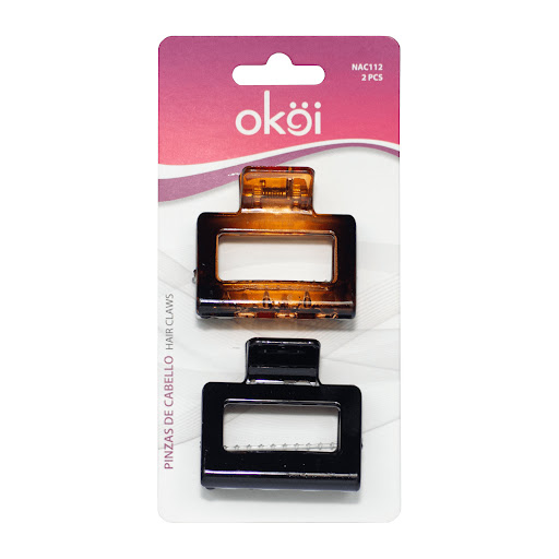 Pinzas Para Cabello Cuadradas Grandes x 2 und