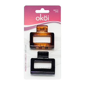 Pinzas Para Cabello Cuadradas Grandes x 2 und  