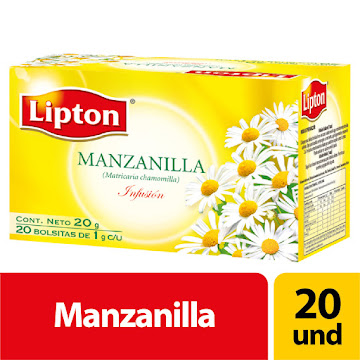 Té aromática LIPTON Bolsas Manzanilla x20Und                             