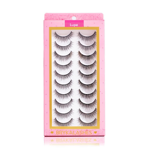 Pestañas Postizas Lupe -10 Pares Bryka Caja x 10pares 