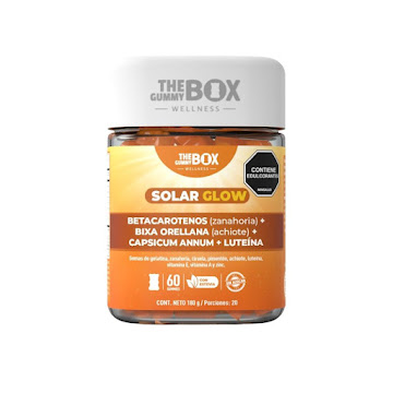 The Gummy Box Solar Glow   Frasco x 60 Gomas  