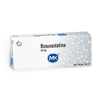 Rosuvastatina MK 20 mg Caja x 28 Tabletas  